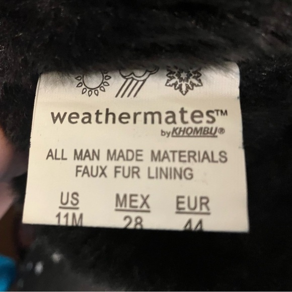 Weathermates Khombu Vegan Leather Faux Fur Boot Size 11M - Picture 9 of 12